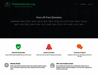 freesubdomain.org screenshot