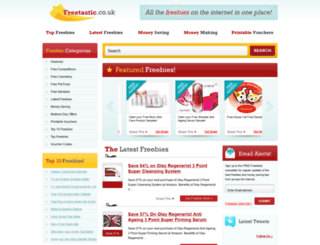 freetastic.co.uk screenshot