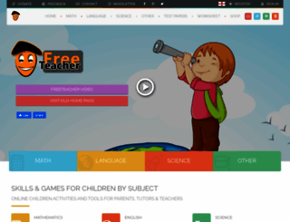 freeteacher.co.uk screenshot