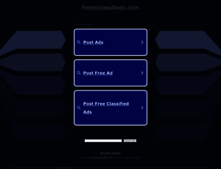freetoclassifieds.com screenshot