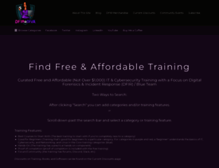freetraining.dfirdiva.com screenshot