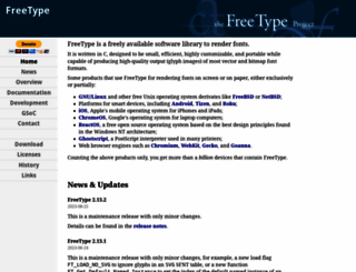 freetype.org screenshot