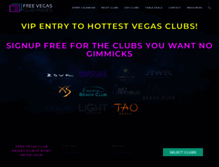 freevegasclubpasses.com screenshot