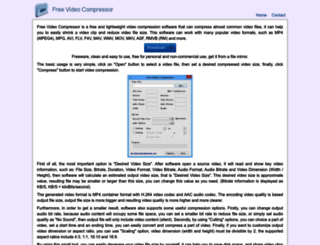 freevideocompressor.com screenshot