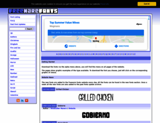 freewarefonts.com screenshot