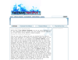 freewarehotspot.com screenshot