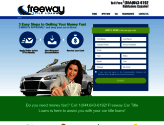 freewaytitleloans.com screenshot