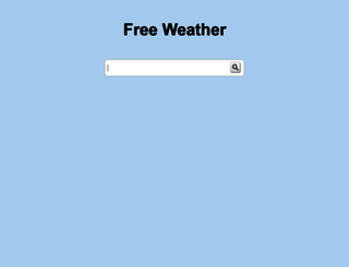 freeweather.com screenshot