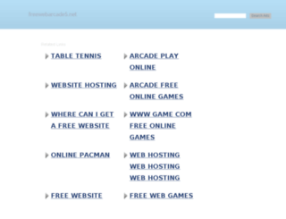 freewebarcade5.net screenshot