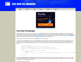freewebfilemanager.com screenshot