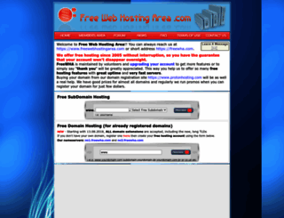 freewebhostingarea.com screenshot