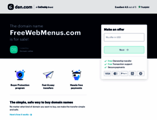 freewebmenus.com screenshot