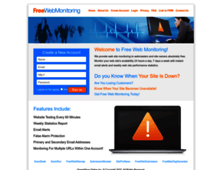 freewebmonitoring.com screenshot