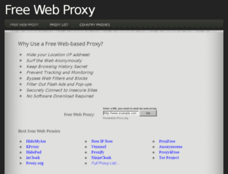 freewebproxy.com screenshot