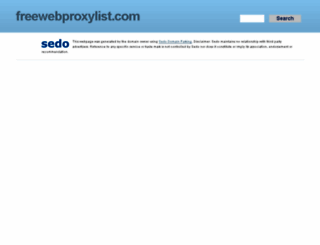 freewebproxylist.com screenshot