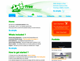 freewebsitedesign.ca screenshot