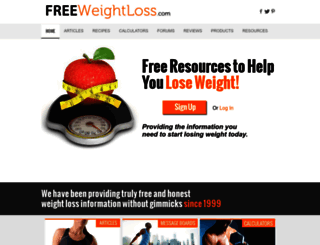 freeweightloss.com screenshot