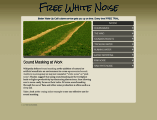 freewhitenoise.com screenshot