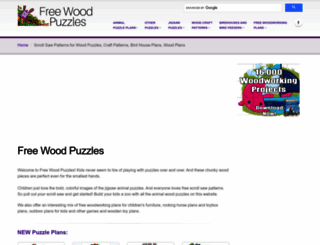 freewoodpuzzles.com screenshot