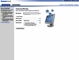 freezepage.com screenshot