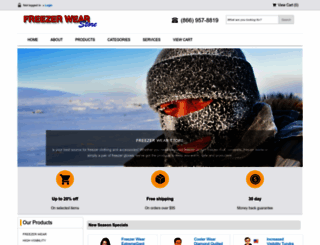 freezerwearstore.com screenshot