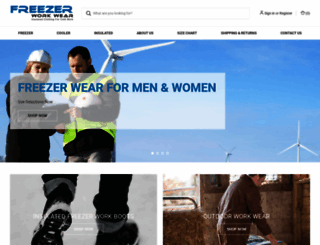 freezerworkwear.com screenshot