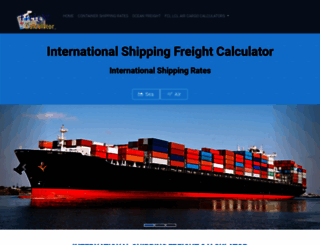 freight-calculator.com screenshot
