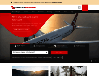 freight.qantas.com screenshot