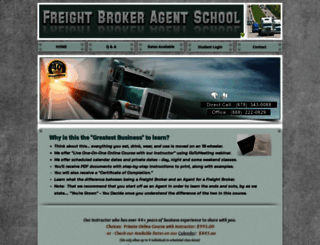 freightbrokeragentschool.com screenshot
