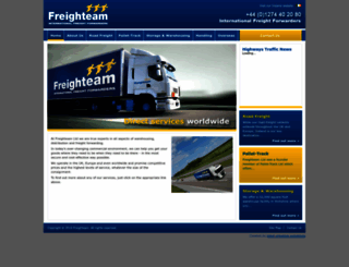freighteam.co.uk screenshot