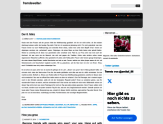 fremdewelten.wordpress.com screenshot