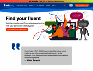 french.kwiziq.com screenshot