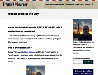 frenchlearner.com screenshot