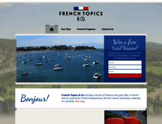 frenchtopics.com.au screenshot