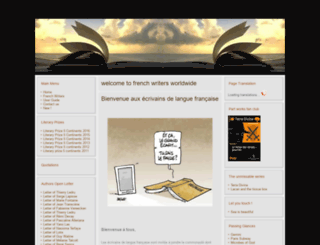 frenchwritersworldwide.com screenshot