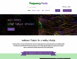 frequencyfoods.com screenshot