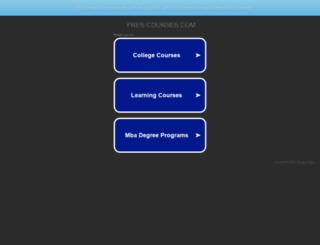fres-courses.com screenshot