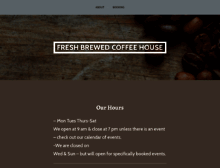 freshbrewedcoffeehouse.wordpress.com screenshot