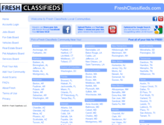 freshclassifieds.com screenshot