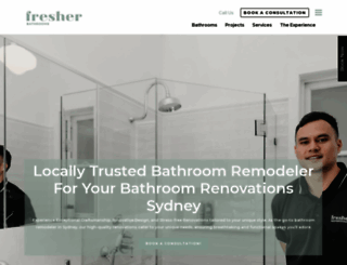 fresherbathrooms.com.au screenshot