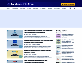 freshers-job.com screenshot