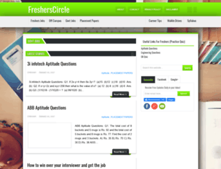 fresherscircle.com screenshot