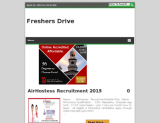 freshersdrive.net screenshot