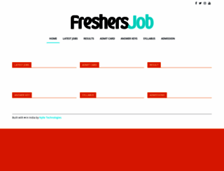 freshersjob.co.in screenshot