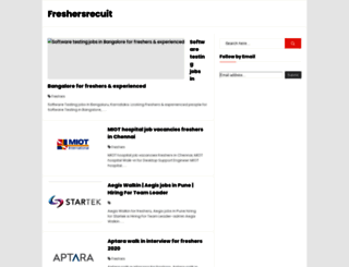 freshersrecruit.in screenshot