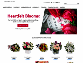 freshflowersandgifts.com.au screenshot