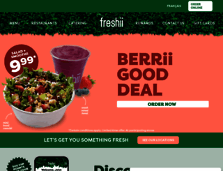 freshii.com screenshot