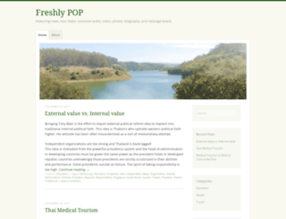 freshlypop.wordpress.com screenshot