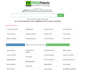 freshpatents.com screenshot