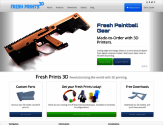 freshprints3d.com screenshot